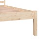 vidaXL Massivholzbett Kiefer 135x190 cm