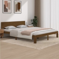 vidaXL Massivholzbett Honigbraun Kiefer 160x200 cm