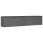 vidaXL Wandschränke 2 Stk. Grau 80x30x35 cm Massivholz Kiefer vidaXL Wandschränke 2 Stk. Grau 80x30x35 cm Massivholz Kiefer
