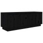 vidaXL TV-Schrank Schwarz 110x34x40 cm Massivholz Kiefer vidaXL TV-Schrank Schwarz 110x34x40 cm Massivholz Kiefer