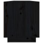 vidaXL TV-Schrank Schwarz 110x34x40 cm Massivholz Kiefer vidaXL TV-Schrank Schwarz 110x34x40 cm Massivholz Kiefer