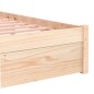 vidaXL Massivholzbett Weiß 100x200 cm vidaXL Massivholzbett Weiß 100x200 cm