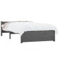 vidaXL Massivholzbett Grau 90x190 cm vidaXL Massivholzbett Grau 90x190 cm
