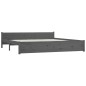 vidaXL Massivholzbett Grau 180x200 cm