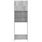 vidaXL Waschmaschinenschrank Grau Sonoma 64x25,5x190 cm vidaXL Waschmaschinenschrank Grau Sonoma 64x25,5x190 cm