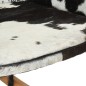 vidaXL Schaukelstuhl Schwarz Echtleder vidaXL Schaukelstuhl Schwarz Echtleder