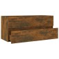vidaXL Waschbeckenschrank Räuchereiche 100x38,5x45 cm Holzwerkstoff vidaXL Waschbeckenschrank Räuchereiche 100x38,5x45 cm Holzwerkstoff