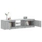vidaXL TV-Schrank mit LED-Leuchten Grau Sonoma 140x40x35,5 cm vidaXL TV-Schrank mit LED-Leuchten Grau Sonoma 140x40x35,5 cm
