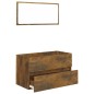 vidaXL 2-tlg. Badmöbel-Set Räuchereiche Holzwerkstoff vidaXL 2-tlg. Badmöbel-Set Räuchereiche Holzwerkstoff