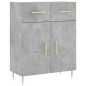 Highboard Betongrau 69,5x34x180 cm Holzwerkstoff Highboard Betongrau 69,5x34x180 cm Holzwerkstoff