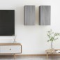 vidaXL TV-Schränke 2 Stk. Grau Sonoma 30,5x30x60 cm Holzwerkstoff vidaXL TV-Schränke 2 Stk. Grau Sonoma 30,5x30x60 cm Holzwerkstoff