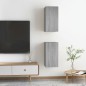 vidaXL TV-Schränke 2 Stk. Grau Sonoma 30,5x30x60 cm Holzwerkstoff vidaXL TV-Schränke 2 Stk. Grau Sonoma 30,5x30x60 cm Holzwerkstoff