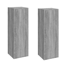 vidaXL TV-Schränke 2 Stk. Grau Sonoma 30,5x30x90 cm Holzwerkstoff
