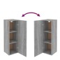 vidaXL TV-Schränke 2 Stk. Grau Sonoma 30,5x30x90 cm Holzwerkstoff vidaXL TV-Schränke 2 Stk. Grau Sonoma 30,5x30x90 cm Holzwerkstoff