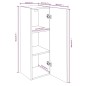 vidaXL TV-Schränke 2 Stk. Grau Sonoma 30,5x30x90 cm Holzwerkstoff vidaXL TV-Schränke 2 Stk. Grau Sonoma 30,5x30x90 cm Holzwerkstoff