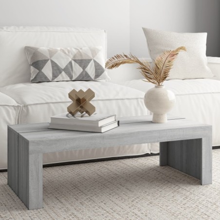 vidaXL Couchtisch Grau Sonoma 110x50x35 cm Holzwerkstoff