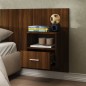 vidaXL Wand-Nachttische 2 Stk. Braun Eichen-Optik vidaXL Wand-Nachttische 2 Stk. Braun Eichen-Optik