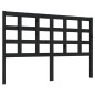 vidaXL Kopfteil Schwarz 140,5x4x100 cm Massivholz Kiefer vidaXL Kopfteil Schwarz 140,5x4x100 cm Massivholz Kiefer
