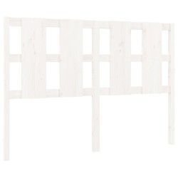 vidaXL Bett-Kopfteil Weiß 140,5x4x100 cm Massivholz Kiefer