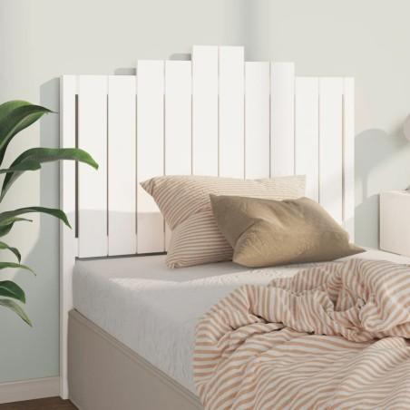 vidaXL Kopfteil Weiß 106x4x110 cm Massivholz Kiefer