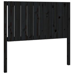 vidaXL Kopfteil Schwarz 105,5x4x100 cm Massivholz Kiefer