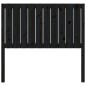 vidaXL Kopfteil Schwarz 105,5x4x100 cm Massivholz Kiefer