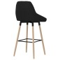 Barhocker 2 Stk. Schwarz Stoff Barhocker 2 Stk. Schwarz Stoff
