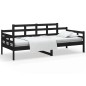 vidaXL Tagesbett Schwarz Massivholz Kiefer 90x200 cm vidaXL Tagesbett Schwarz Massivholz Kiefer 90x200 cm