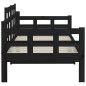 vidaXL Tagesbett Schwarz Massivholz Kiefer 90x200 cm vidaXL Tagesbett Schwarz Massivholz Kiefer 90x200 cm