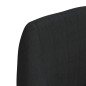 Barhocker 2 Stk. Schwarz Stoff Barhocker 2 Stk. Schwarz Stoff