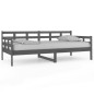 vidaXL Tagesbett Grau Massivholz Kiefer 90x190 cm vidaXL Tagesbett Grau Massivholz Kiefer 90x190 cm