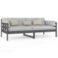 vidaXL Tagesbett Grau Massivholz Kiefer 90x190 cm vidaXL Tagesbett Grau Massivholz Kiefer 90x190 cm