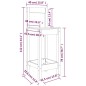 vidaXL Barstühle 2 Stk. Grau 40x41,5x112 cm Massivholz Kiefer vidaXL Barstühle 2 Stk. Grau 40x41,5x112 cm Massivholz Kiefer