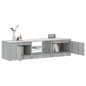 vidaXL TV-Schrank mit LED-Leuchten Grau Sonoma 140x40x35,5 cm vidaXL TV-Schrank mit LED-Leuchten Grau Sonoma 140x40x35,5 cm