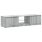 vidaXL TV-Schrank mit LED-Leuchten Grau Sonoma 140x40x35,5 cm vidaXL TV-Schrank mit LED-Leuchten Grau Sonoma 140x40x35,5 cm