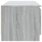 vidaXL TV-Schrank mit LED-Leuchten Grau Sonoma 140x40x35,5 cm vidaXL TV-Schrank mit LED-Leuchten Grau Sonoma 140x40x35,5 cm
