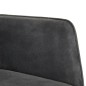 Schaukelsessel mit Hocker Schwarz Vintage Canvas Schaukelsessel mit Hocker Schwarz Vintage Canvas