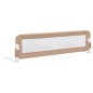 vidaXL Kleinkind-Bettschutzgitter Taupe 150x42 cm Polyester vidaXL Kleinkind-Bettschutzgitter Taupe 150x42 cm Polyester