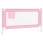 vidaXL Kleinkind-Bettschutzgitter Rosa 140x25 cm Stoff vidaXL Kleinkind-Bettschutzgitter Rosa 140x25 cm Stoff
