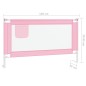 vidaXL Kleinkind-Bettschutzgitter Rosa 140x25 cm Stoff vidaXL Kleinkind-Bettschutzgitter Rosa 140x25 cm Stoff