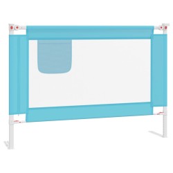vidaXL Kleinkind-Bettschutzgitter Blau 90x25 cm Stoff