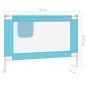 vidaXL Kleinkind-Bettschutzgitter Blau 90x25 cm Stoff vidaXL Kleinkind-Bettschutzgitter Blau 90x25 cm Stoff