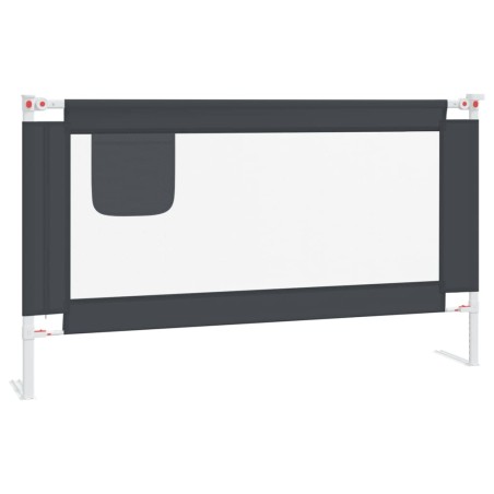 vidaXL Kleinkind-Bettschutzgitter Dunkelgrau 140x25 cm Stoff