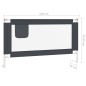 vidaXL Kleinkind-Bettschutzgitter Dunkelgrau 140x25 cm Stoff vidaXL Kleinkind-Bettschutzgitter Dunkelgrau 140x25 cm Stoff