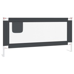 vidaXL Kleinkind-Bettschutzgitter Dunkelgrau 190x25 cm Stoff  