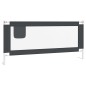 vidaXL Kleinkind-Bettschutzgitter Dunkelgrau 200x25 cm Stoff  