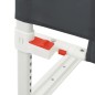 vidaXL Kleinkind-Bettschutzgitter Dunkelgrau 200x25 cm Stoff  