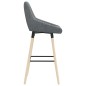 vidaXL Barhocker 2 Stk. Dunkelgrau Stoff vidaXL Barhocker 2 Stk. Dunkelgrau Stoff