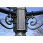 vidaXL Gartenlaterne 3-flammig 215 cm Dunkelgrün/Schwarz Aluminium vidaXL Gartenlaterne 3-flammig 215 cm Dunkelgrün/Schwarz Aluminium