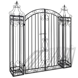 vidaXL Zierendes Gartentor Schmiedeeisen 122×20,5×134 cm  